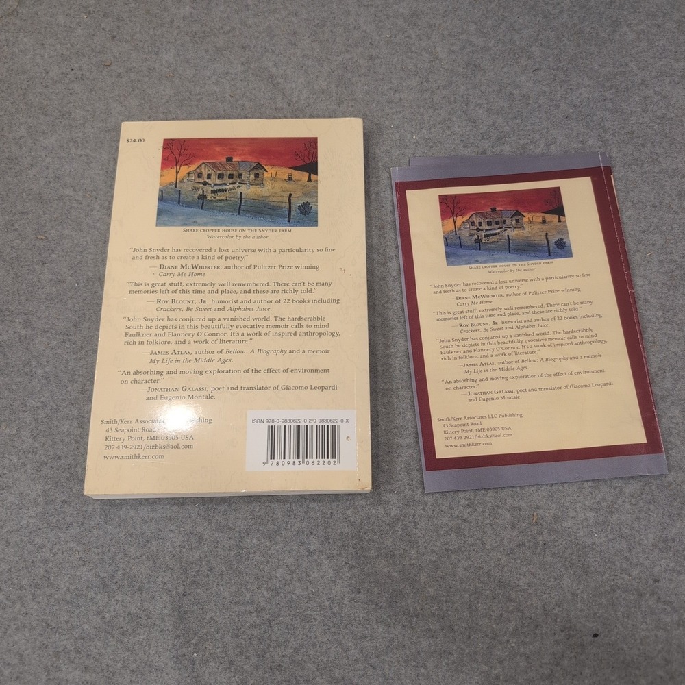 Hill of Beans John Snyder Coming of Age Old South Paperback Signed Insert - Picture 7 of 7
